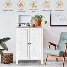 Load image into Gallery viewer, 2-Door Bathroom Floor Storage Cabinet with Adjustable Shelf