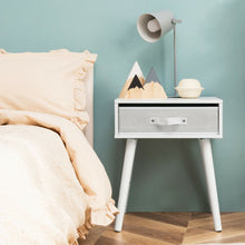 Load image into Gallery viewer, Mid-Century End Accent Bedside Table-White