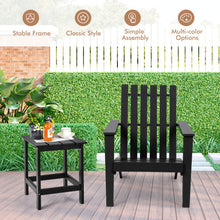 Load image into Gallery viewer, Outdoor Durable Patio Acacia Wood Adirondack Lounge Armchair-Black