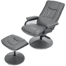 Load image into Gallery viewer, 360° Swivel Recliner Chair with Ottoman-Gray