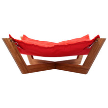 Load image into Gallery viewer, Pet Hammock Bed Dog Nap Mat Cat Sleeping Pad Bamboo Lounge-Light Blue