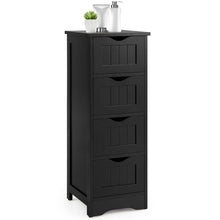 Load image into Gallery viewer, 4-Drawer Freestanding Floor Cabinet with Anti-Toppling Device-Black