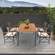 Load image into Gallery viewer, Set of 2/4 Patio Wicker Chairs with Soft Zippered Cushion-Set of 4