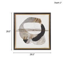 Load image into Gallery viewer, Auric Beam Abstract Gold Foil Framed Embellished Canvas MP95C-0285