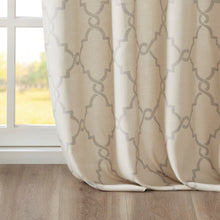 Load image into Gallery viewer, Madison Park Fretwork Print Window Curtain -63" Panel MP40-1279 By Olliix