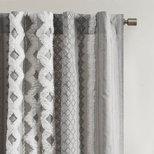 Load image into Gallery viewer, Imani Cotton Printed Window Panel With Chenille Stripe And Lining II40-1181 By Olliix