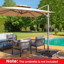 Load image into Gallery viewer, 4-Piece 20L Cantilever Offset Patio Umbrella Base