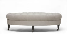 Load image into Gallery viewer, Baxton Studio Brighton Beige Linen Modern Tufted Ottoman
