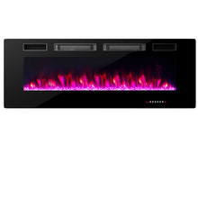 Load image into Gallery viewer, 42/50/60/72 Inch Ultra-Thin Electric Fireplace with Decorative Crystals-50 inches