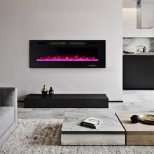 Load image into Gallery viewer, 42/50/60/72 Inch Ultra-Thin Electric Fireplace with Decorative Crystals-50 inches