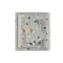 Load image into Gallery viewer, True North By Sleep Philosophy Cozy Flannel 100% Cotton Flannel Printed Sheet Set TN20-0381 By Olliix