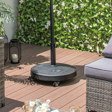 Load image into Gallery viewer, 51LBS 20.5Inch Outdoor Umbrella Base with Wheels and Handles