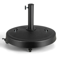 Load image into Gallery viewer, 51LBS 20.5Inch Outdoor Umbrella Base with Wheels and Handles