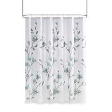 Load image into Gallery viewer, Madison Park Magnolia 65% Rayon 35% Polyester Printed Burnout Shower Curtain MP70-6421 By Olliix