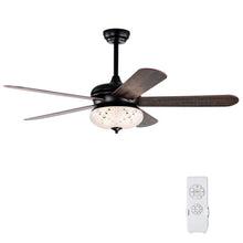 Load image into Gallery viewer, 52 Inches Ceiling Fan with Remote Control-Walnut