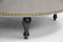 Load image into Gallery viewer, Baxton Studio Palfrey Beige Linen Modern Tufted Ottoman