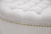 Load image into Gallery viewer, Baxton Studio Iglehart Beige Linen Modern Tufted Ottoman