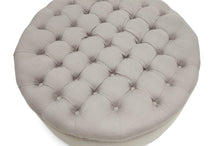 Load image into Gallery viewer, Baxton Studio Iglehart Beige Linen Modern Tufted Ottoman