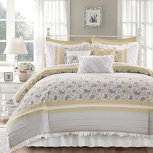 Load image into Gallery viewer, Dawn 9 Piece Cotton Percale Comforter Set - Queen MP10-7277 By Olliix
