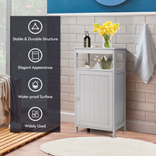 Load image into Gallery viewer, Bathroom Wooden Floor Cabinet with Multifunction Storage Rack-Gray