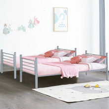 Load image into Gallery viewer, Bedroom Kids Adult Metal Ladder Twin Bunk Beds Frame