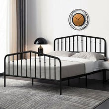 Load image into Gallery viewer, Queen Size Metal Bed Frame Steel Slat Platform