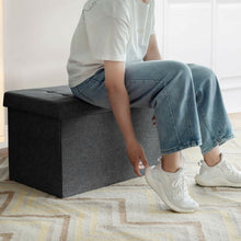 Load image into Gallery viewer, 31.5 Inch Fabric Foldable Storage with Removable Storage Bin-Dark Gray