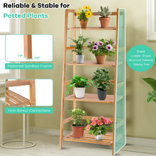 Load image into Gallery viewer, Multifunctional 4 Shelf Bamboo Plant Flower Storage Stand Rack