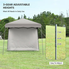 Load image into Gallery viewer, 10 x 10 Feet Pop Up Tent Slant Leg Canopy with Detachable Side Wall-Gray