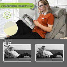 Load image into Gallery viewer, Adjustable Neck Back Support Memory Foam Headrest-Gray