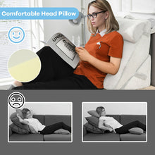 Load image into Gallery viewer, Adjustable Neck Back Support Memory Foam Headrest-White