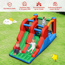 Load image into Gallery viewer, 3-in-1 Dual Slides Jumping Castle Bouncer without Blower