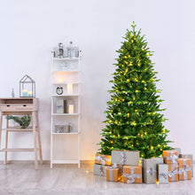 Load image into Gallery viewer, Realistic Pre-Lit Hinged Christmas Tree with Lights and Foot Switch-7'