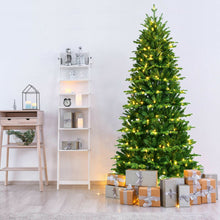 Load image into Gallery viewer, Realistic Pre-Lit Hinged Christmas Tree with Lights and Foot Switch-8'