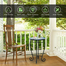 Load image into Gallery viewer, Folding Mosaic Side Table for Living Room