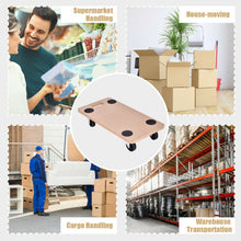 Load image into Gallery viewer, 2 Pieces Platform Dolly Rectangle Wood Utility Cart