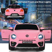 Load image into Gallery viewer, 12V Licensed Volkswagen Beetle Kids Ride On Car with Remote Control-Pink