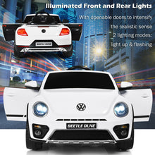 Load image into Gallery viewer, 12V Licensed Volkswagen Beetle Kids Ride On Car with Remote Control-White