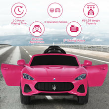 Load image into Gallery viewer, 12V Kids Ride-On Car with Remote Control and Lights-Pink