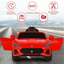 Load image into Gallery viewer, 12V Kids Ride-On Car with Remote Control and Lights-Red