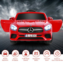Load image into Gallery viewer, 12V Mercedes-Benz SL500 Licensed Kids Ride On Car with Remote Control-Red