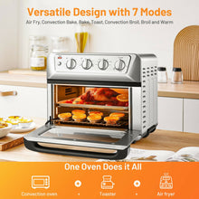 Load image into Gallery viewer, 21.5 Quart 1800W Air Fryer Toaster Countertop Convection Oven with Recipe