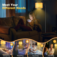 Load image into Gallery viewer, Standing Floor Lamp with Adjustable Head for Living Room and Bedroom