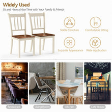 Load image into Gallery viewer, 2 Pieces Solid Whitesburg Spindle Back Wood Dining Chairs-White