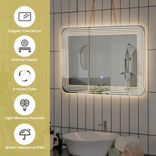 Load image into Gallery viewer, LED Bathroom Vanity Wall-Mount Mirror with Touch Button