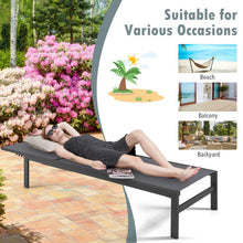 Load image into Gallery viewer, 6-Position Chaise Lounge Chairs with Rustproof Aluminium Frame-Gray