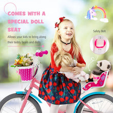 Load image into Gallery viewer, Kids Bicycle with Training Wheels and Basket for Boys and Girls Age 3-9 Years-18"