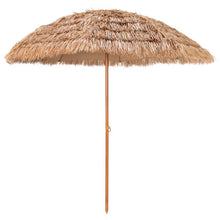 Load image into Gallery viewer, 8 Feet Patio Thatched Tiki Umbrella Hawaiian Hula Beach Umbrella