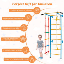 Load image into Gallery viewer, 5 In 1 Kids Indoor Gym Playground Swedish Wall Ladder-Yellow