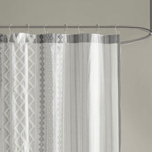 Load image into Gallery viewer, Imani Cotton Printed Shower Curtain With Chenille Stripe II70-1123 By Olliix